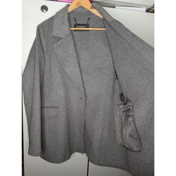 Badgley Mischka Wool Blend Blazer Coat Grey - Picture 5 of 7